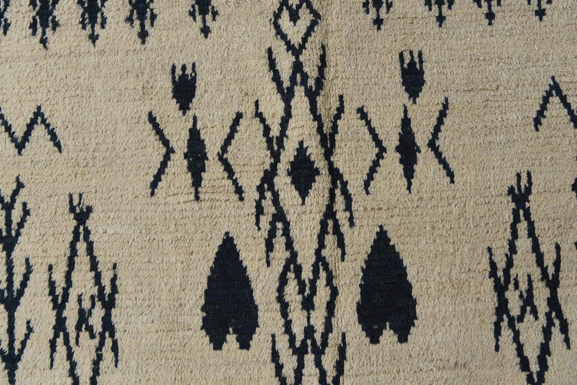 5' x 12' 8 Hand Knotted Moroccan Wool Runner Rug