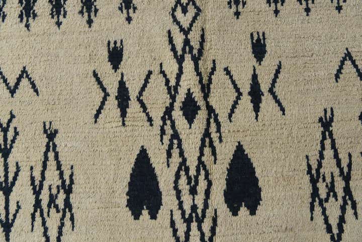5' x 12' 8 Hand Knotted Moroccan Wool Runner Rug
