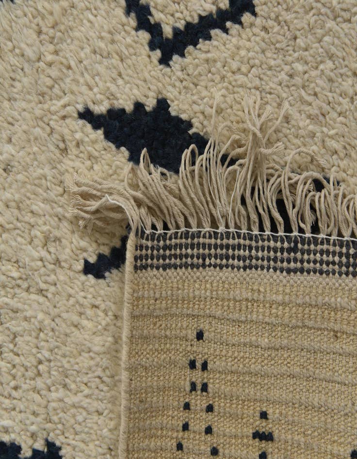 Detail image of 5' x 12' 8  Hand Knotted Moroccan Wool Runner Rug