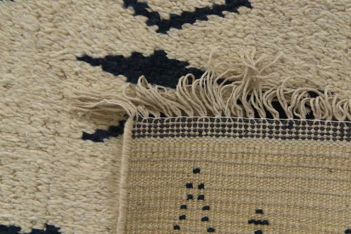 5' x 12' 8 Hand Knotted Moroccan Wool Runner Rug