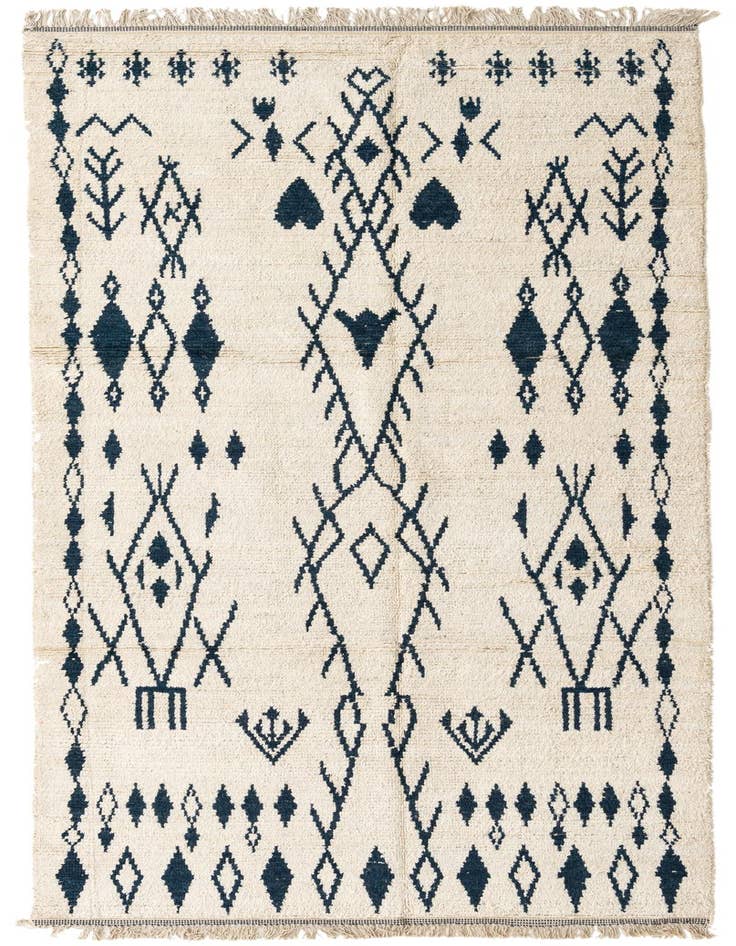 Detail image of 5' x 12' 8 Hand Knotted Moroccan Wool Runner Rug