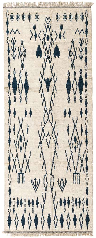 5' x 12' 8 Hand Knotted Moroccan Wool Runner Rug