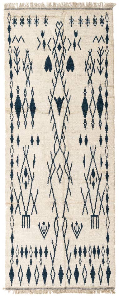 Detail image of 5' x 12' 8 Hand Knotted Moroccan Wool Runner Rug