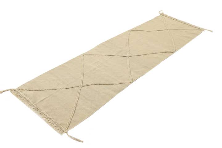 2' 3 x 8' 2 Hand Knotted Moroccan Wool Runner Rug