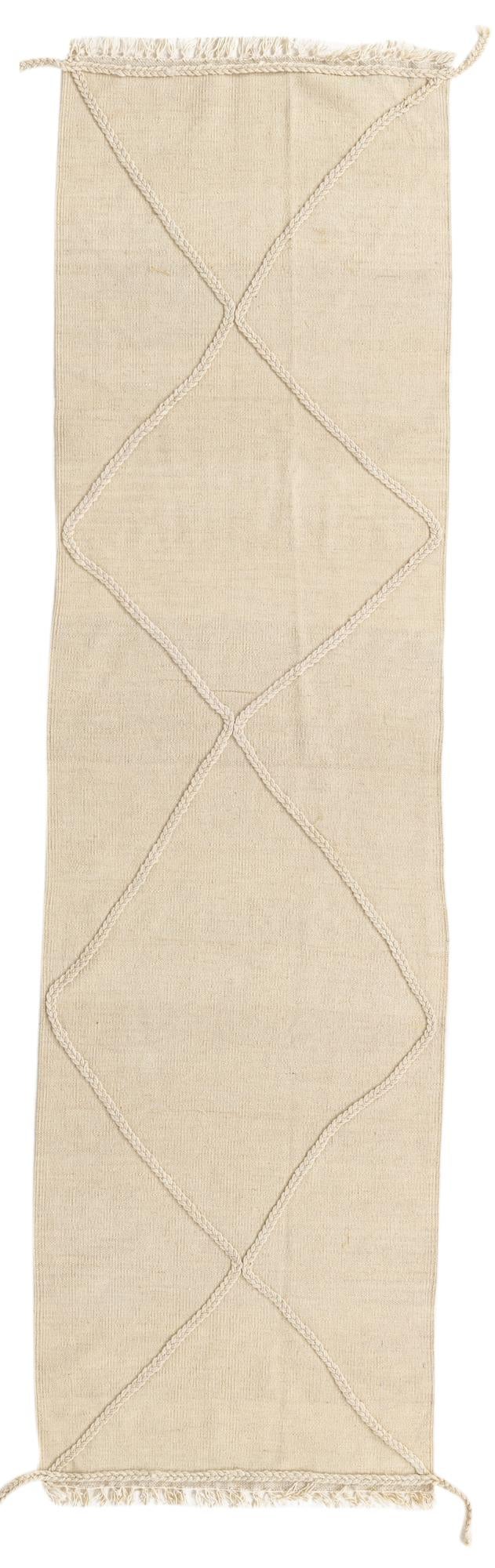 2' 3 x 8' 2 Hand Knotted Moroccan Wool Runner Rug