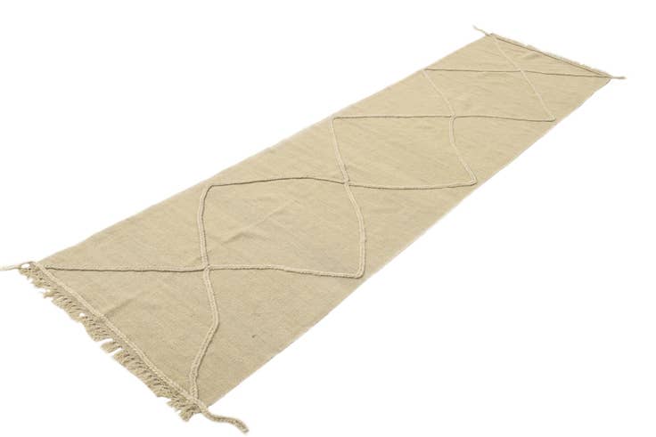 Detail image of 2' 6 x 10' Hand Knotted Moroccan Wool Runner Rug