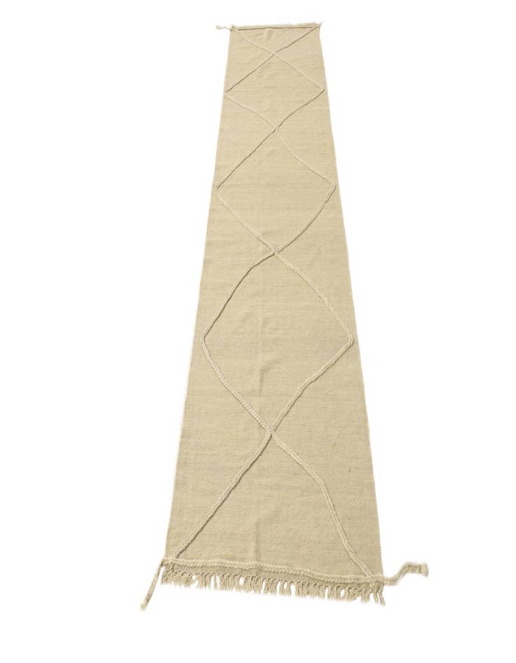 Detail image of  2' 6 x 10'  Hand Knotted Moroccan Wool Runner Rug