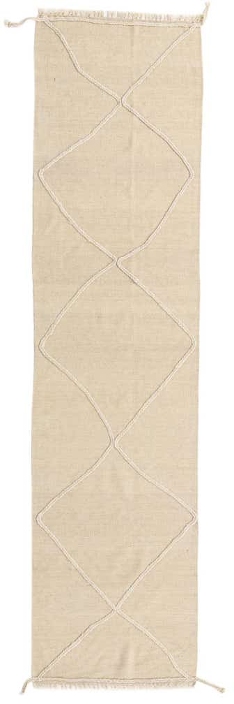 2' 6 x 10' Hand Knotted Moroccan Wool Runner Rug