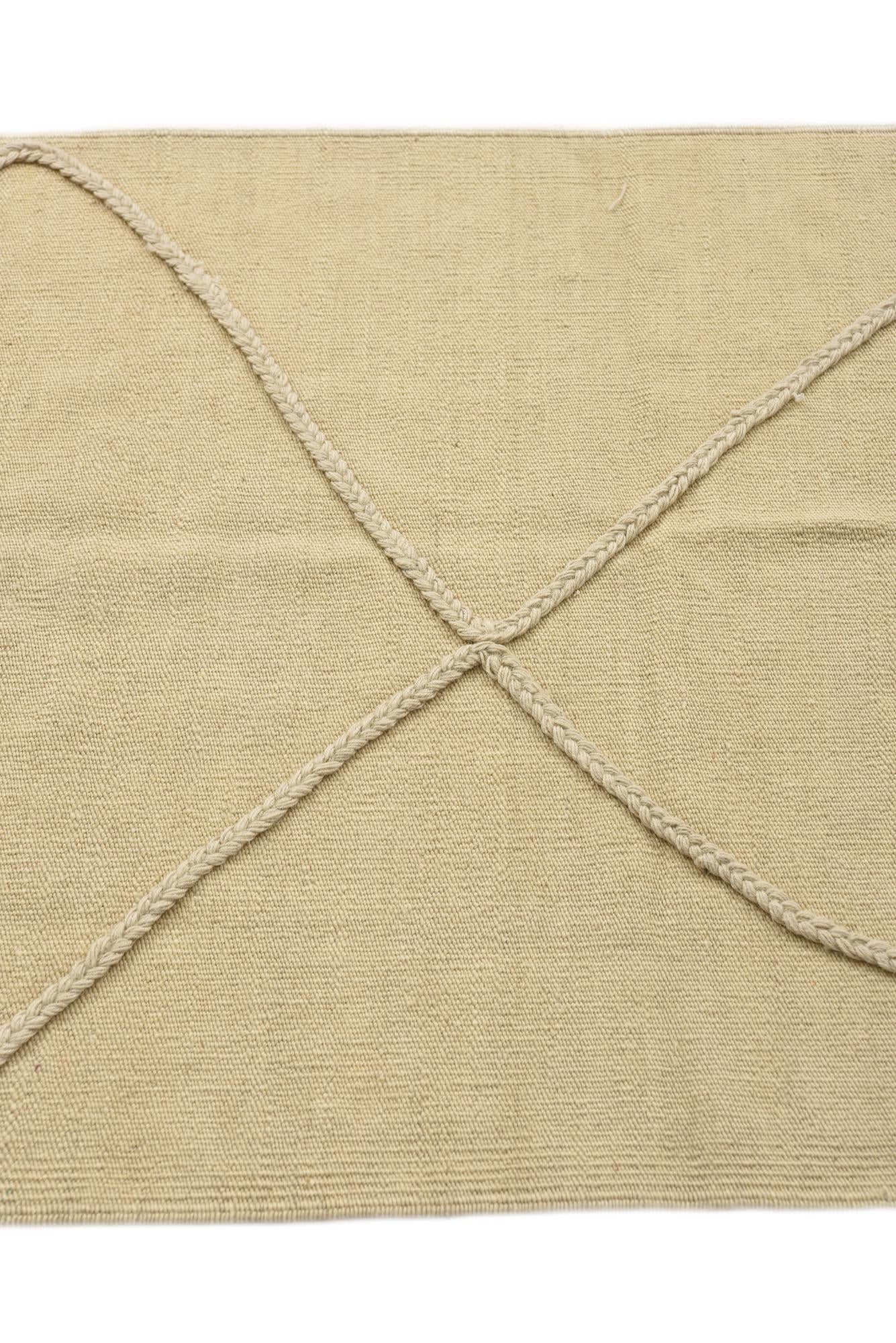 2' 9 x 7' 8 Hand Knotted Moroccan Wool Runner Rug