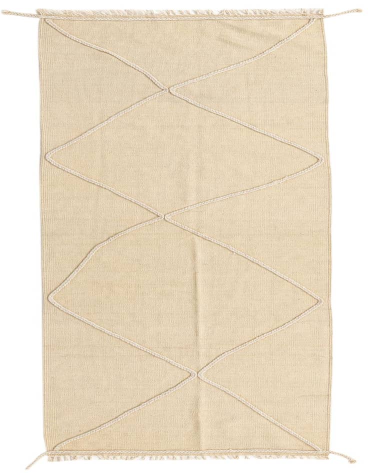 Detail image of 2' 9 x 7' 8 Hand Knotted Moroccan Wool Runner Rug