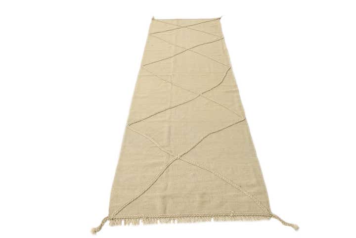 2' 10 x 9' 5 Hand Knotted Moroccan Wool Runner Rug