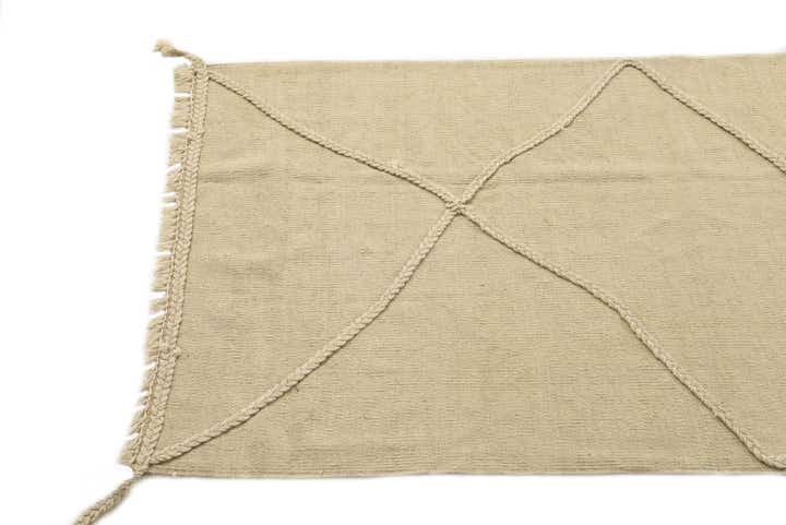 2' 10 x 9' 5 Hand Knotted Moroccan Wool Runner Rug