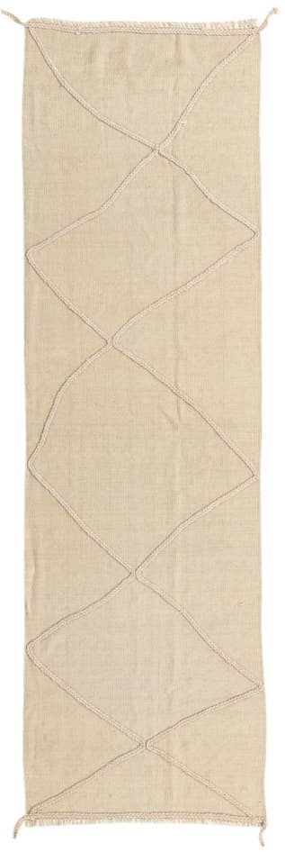 Detail image of 2' 10 x 9' 5 Hand Knotted Moroccan Wool Runner Rug