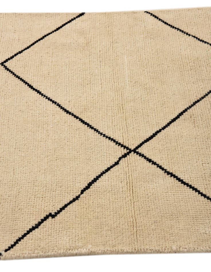 Detail image of 2' 7 x 10' 3  Hand Knotted Moroccan Wool Runner Rug