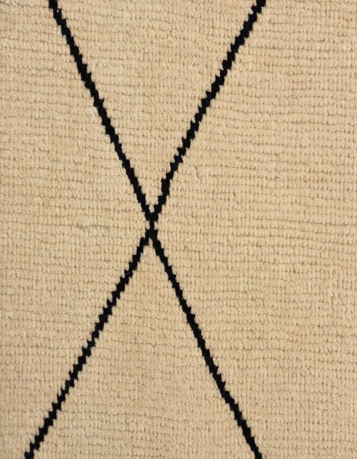 Detail image of 2' 7 x 10' 3  Hand Knotted Moroccan Wool Runner Rug