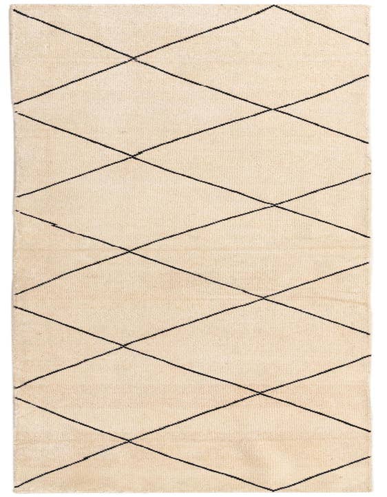 Detail image of 2' 7 x 10' 3 Hand Knotted Moroccan Wool Runner Rug