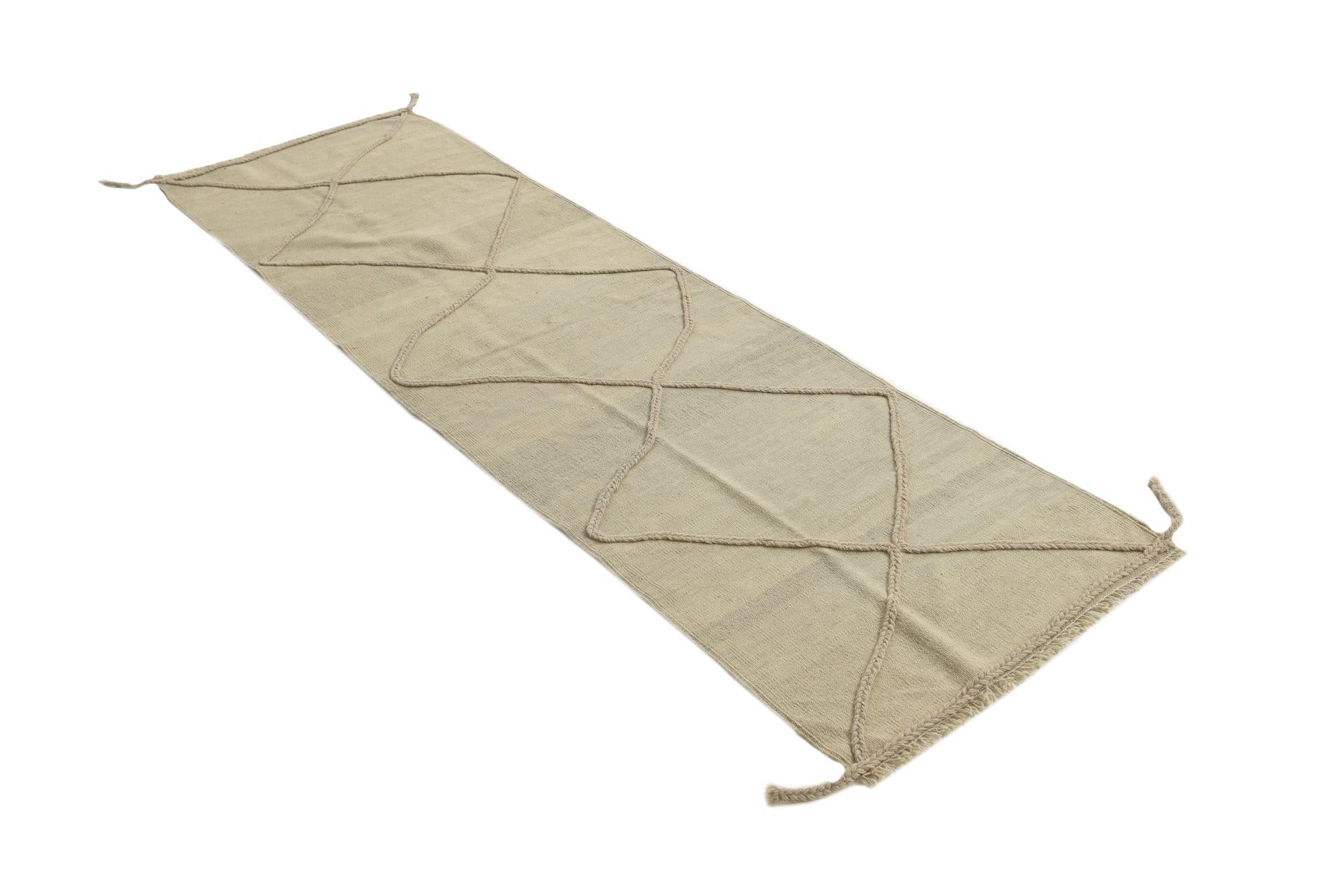 2' 5 x 8' 1 Hand Knotted Moroccan Wool Runner Rug