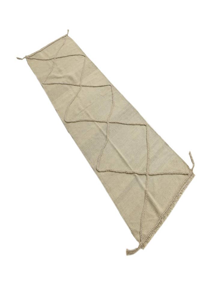 Detail image of 2' 5 x 8' 1  Hand Knotted Moroccan Wool Runner Rug