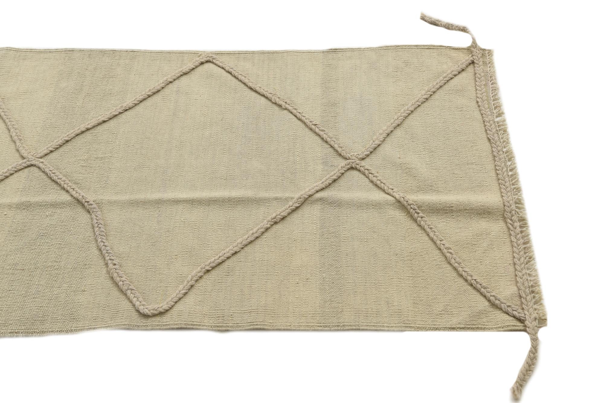 2' 5 x 8' 1 Hand Knotted Moroccan Wool Runner Rug