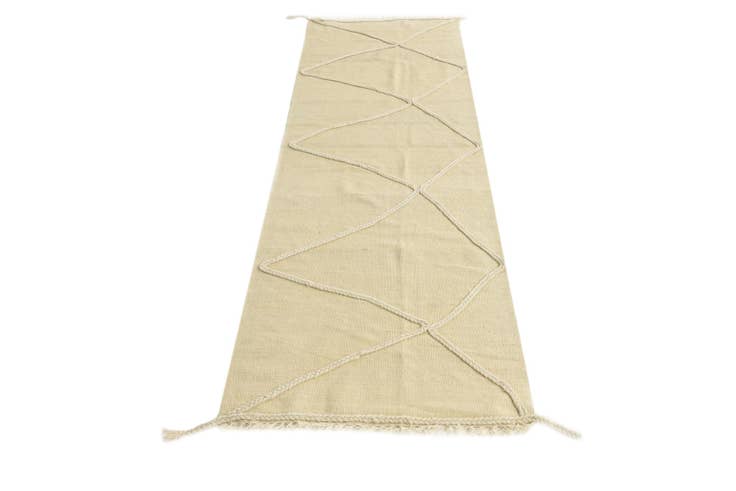 Detail image of 2' 5 x 8' 2 Hand Knotted Moroccan Wool Runner Rug