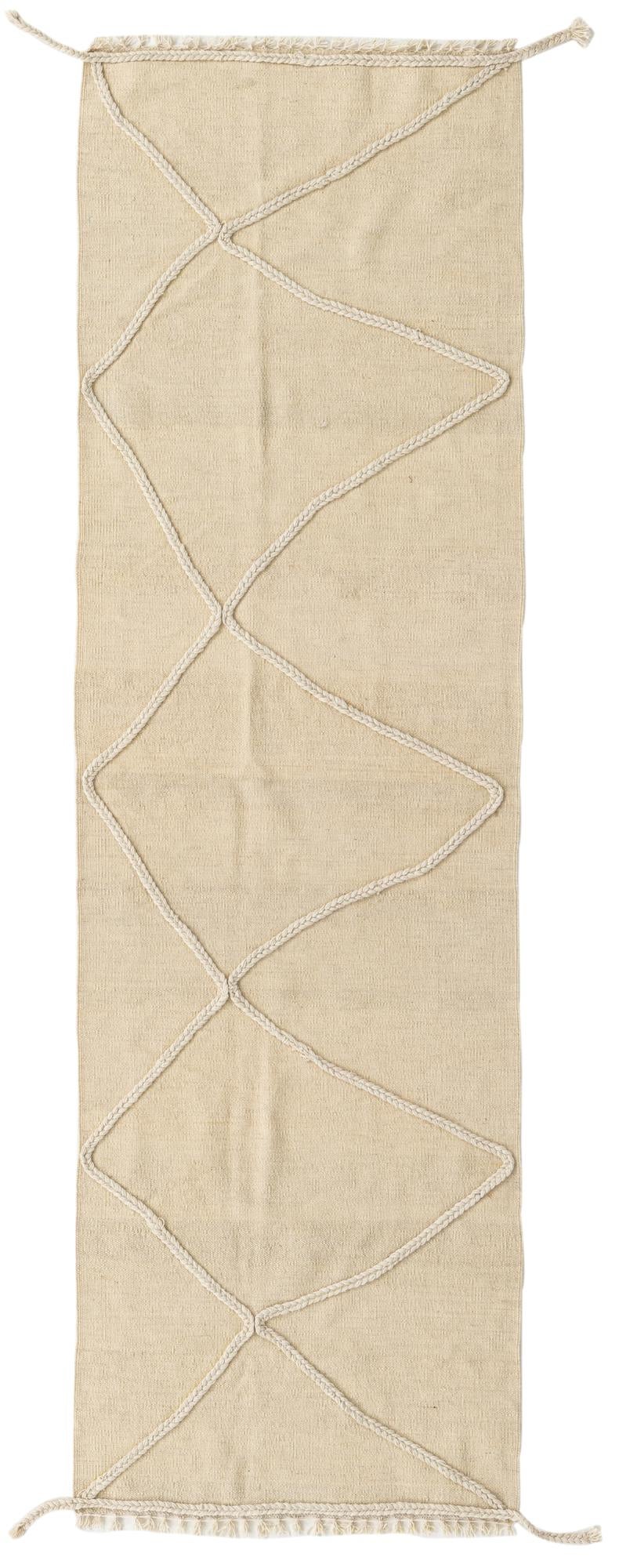 2' 5 x 8' 2 Hand Knotted Moroccan Wool Runner Rug