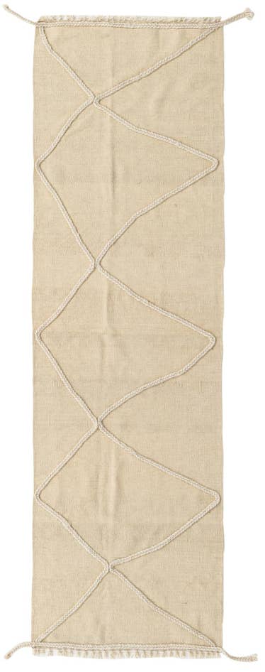 Detail image of 2' 5 x 8' 2 Hand Knotted Moroccan Wool Runner Rug