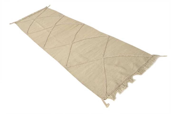 2' 6 x 8' 4 Hand Knotted Moroccan Wool Runner Rug