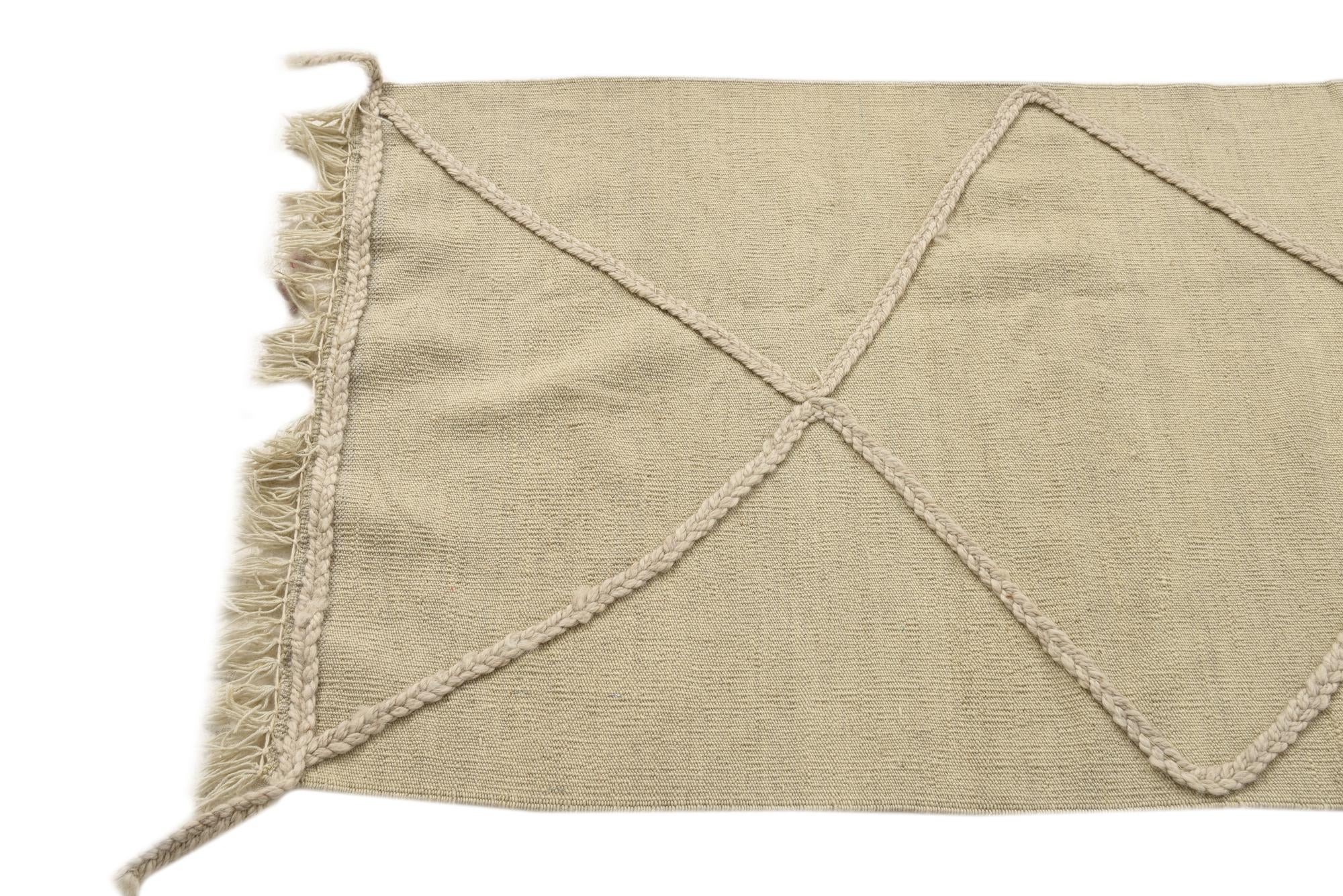 2' 6 x 8' 4 Hand Knotted Moroccan Wool Runner Rug
