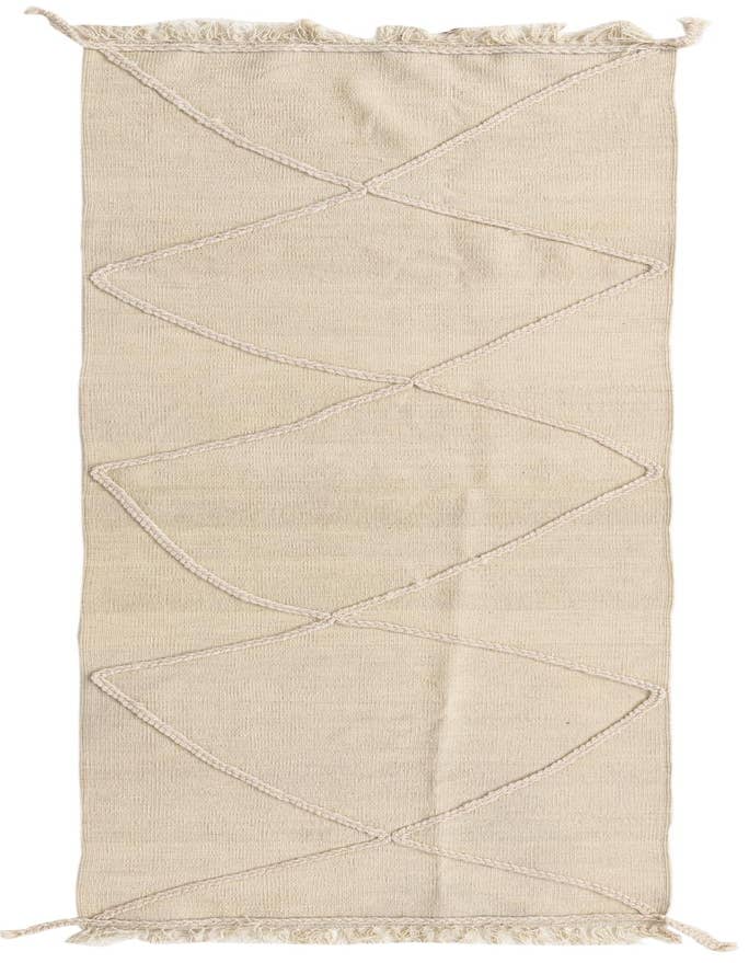 Detail image of 2' 6 x 8' 4 Hand Knotted Moroccan Wool Runner Rug