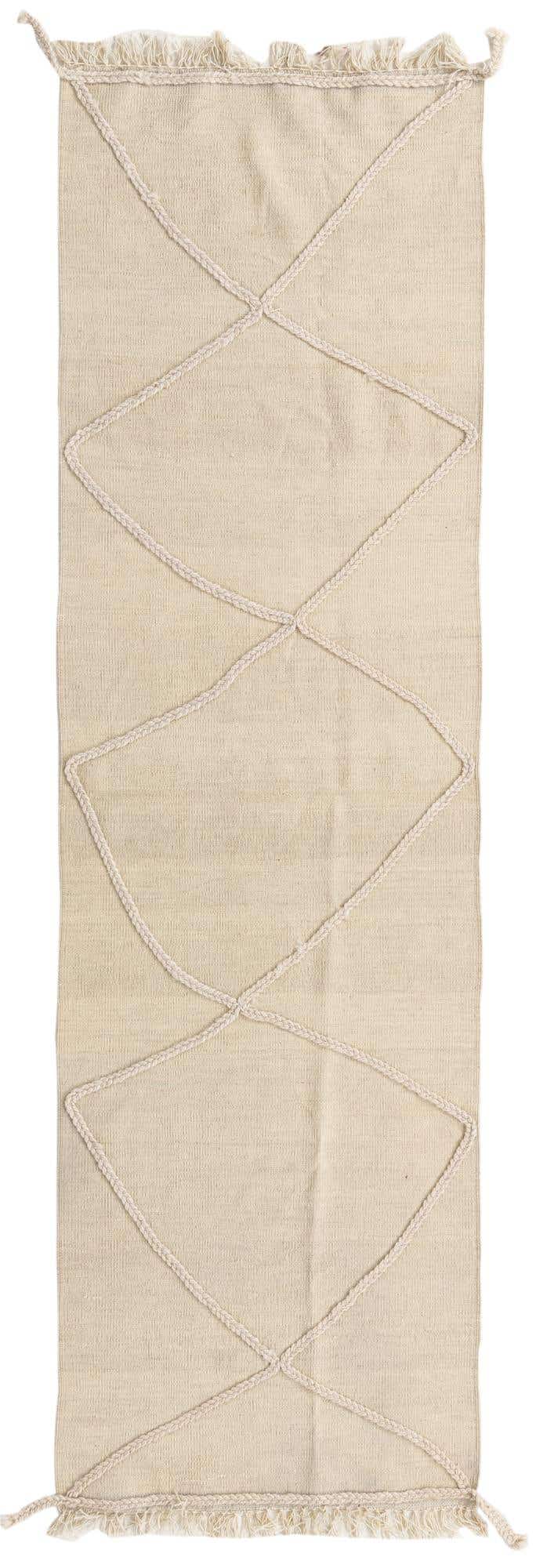 2' 6 x 8' 4 Hand Knotted Moroccan Wool Runner Rug