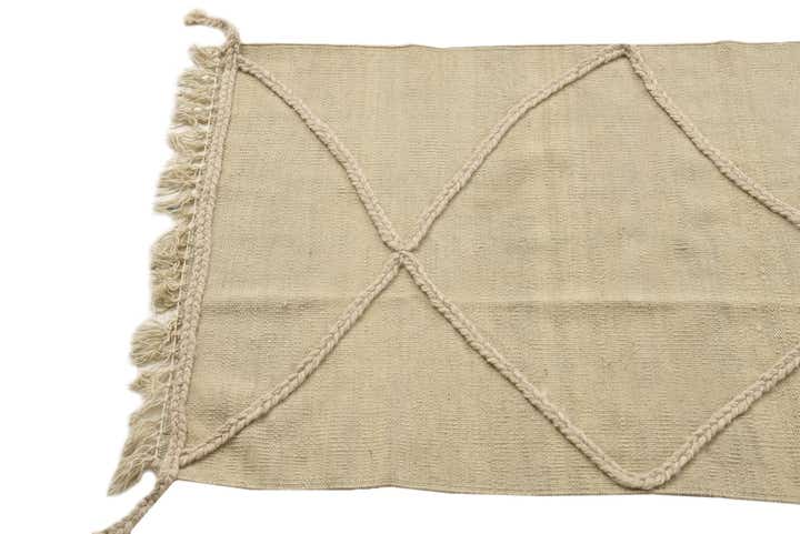 2' 4 x 8' 2 Hand Knotted Moroccan Wool Runner Rug