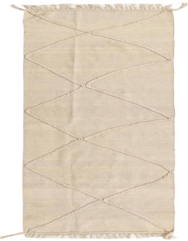 Detail image of 2' 4 x 8' 2 Hand Knotted Moroccan Wool Runner Rug