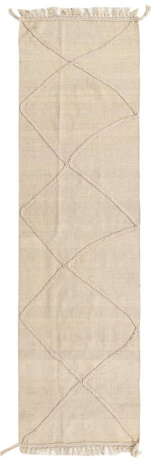 Detail image of 2' 4 x 8' 2 Hand Knotted Moroccan Wool Runner Rug