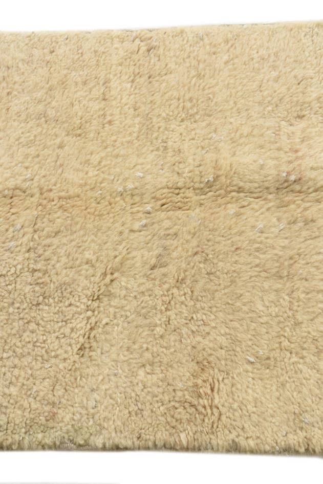 Detail image of 2' 5 x 4' 8 Hand Knotted Moroccan Wool Runner Rug