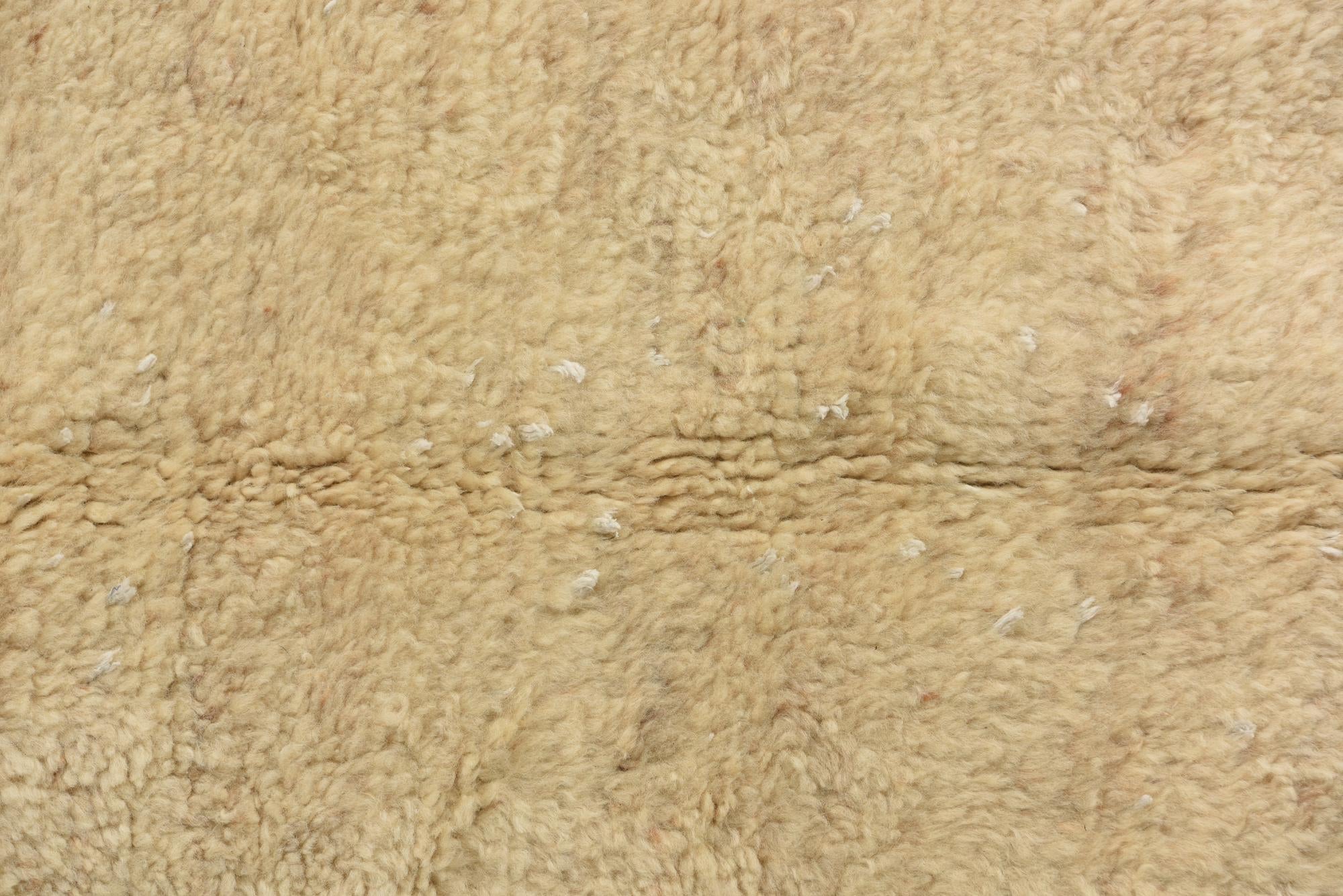 2' 5 x 4' 8 Hand Knotted Moroccan Wool Runner Rug