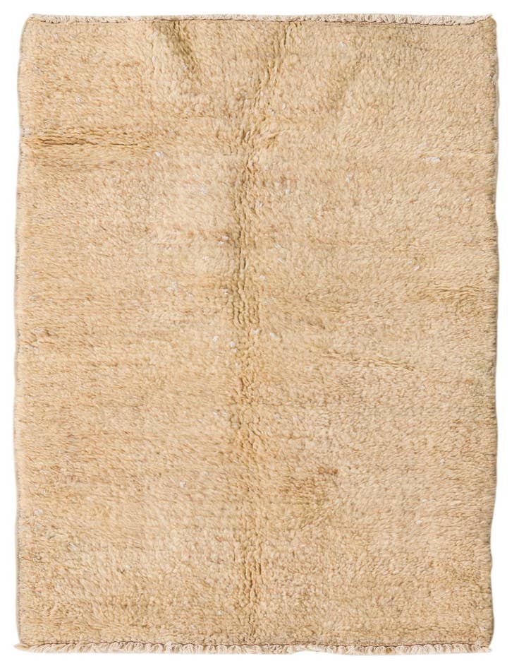 Detail image of 2' 5 x 4' 8 Hand Knotted Moroccan Wool Runner Rug