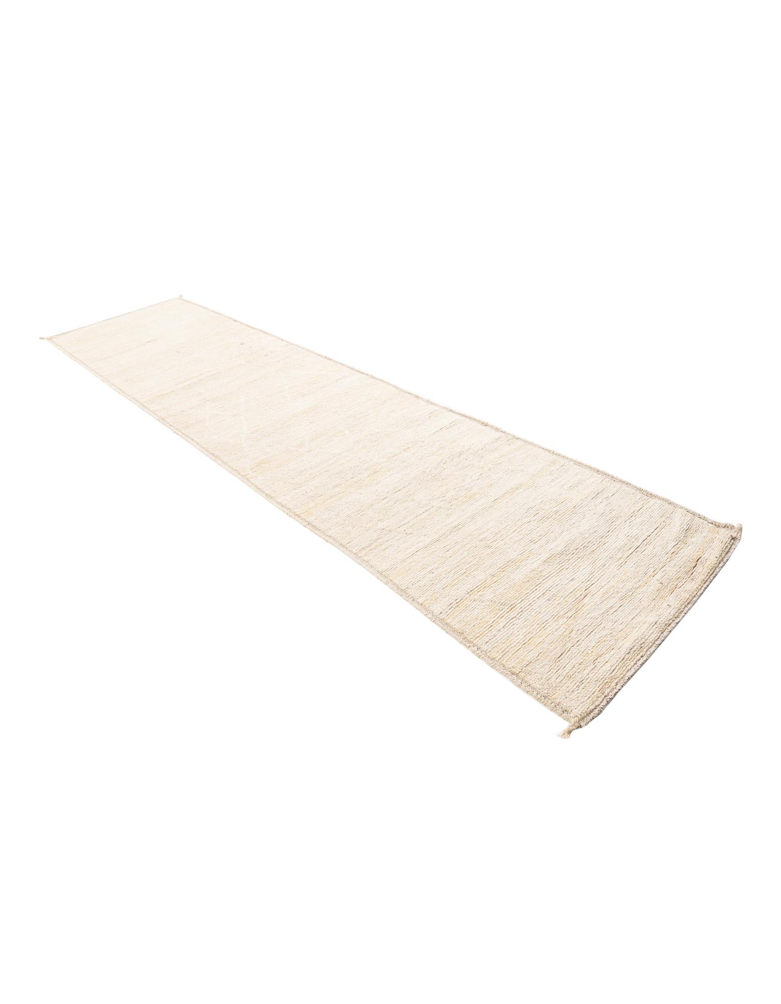 3' 1 x 12' 4 Hand Knotted Moroccan Wool Runner Rug
