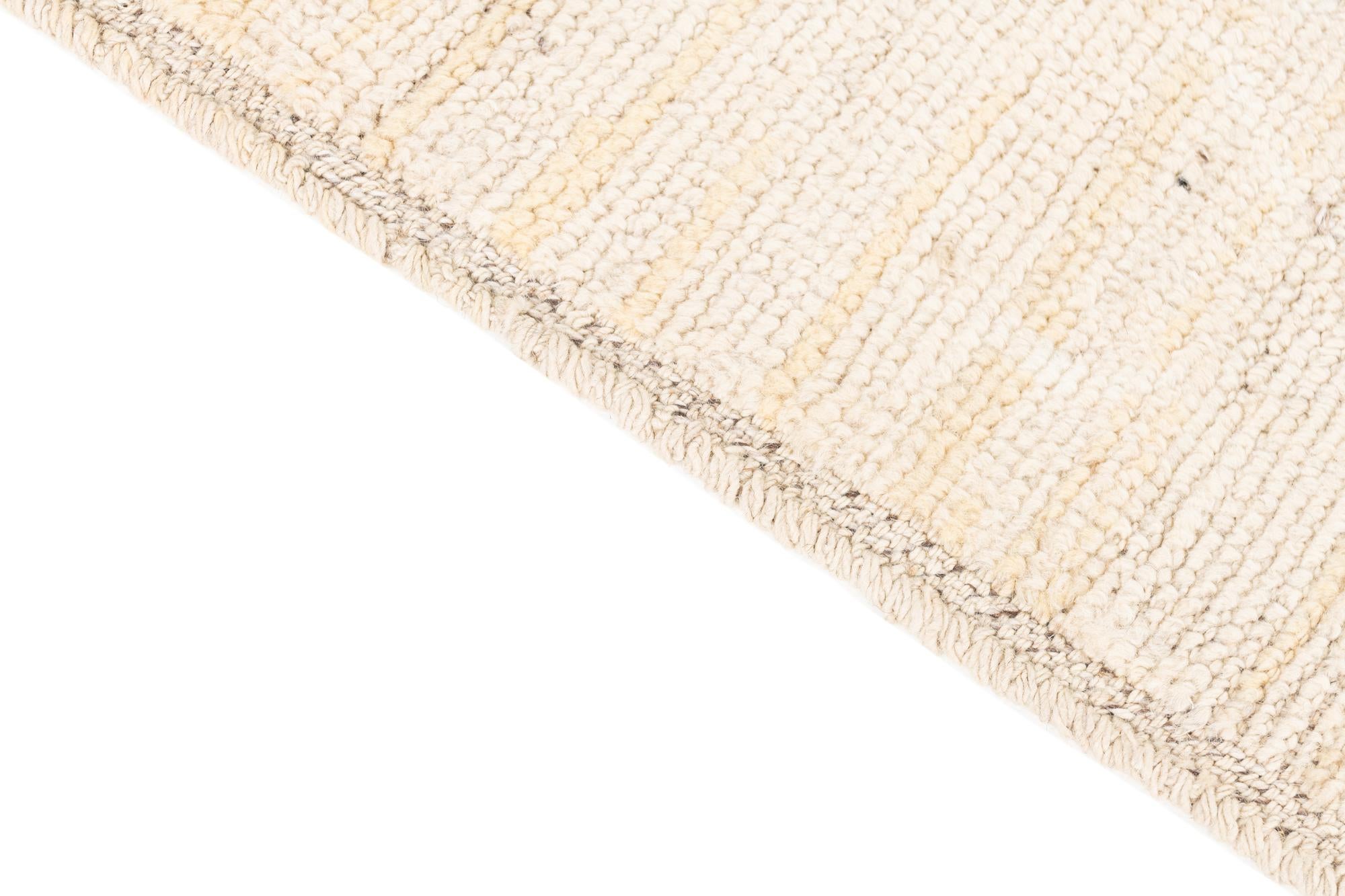 3' 1 x 12' 4 Hand Knotted Moroccan Wool Runner Rug