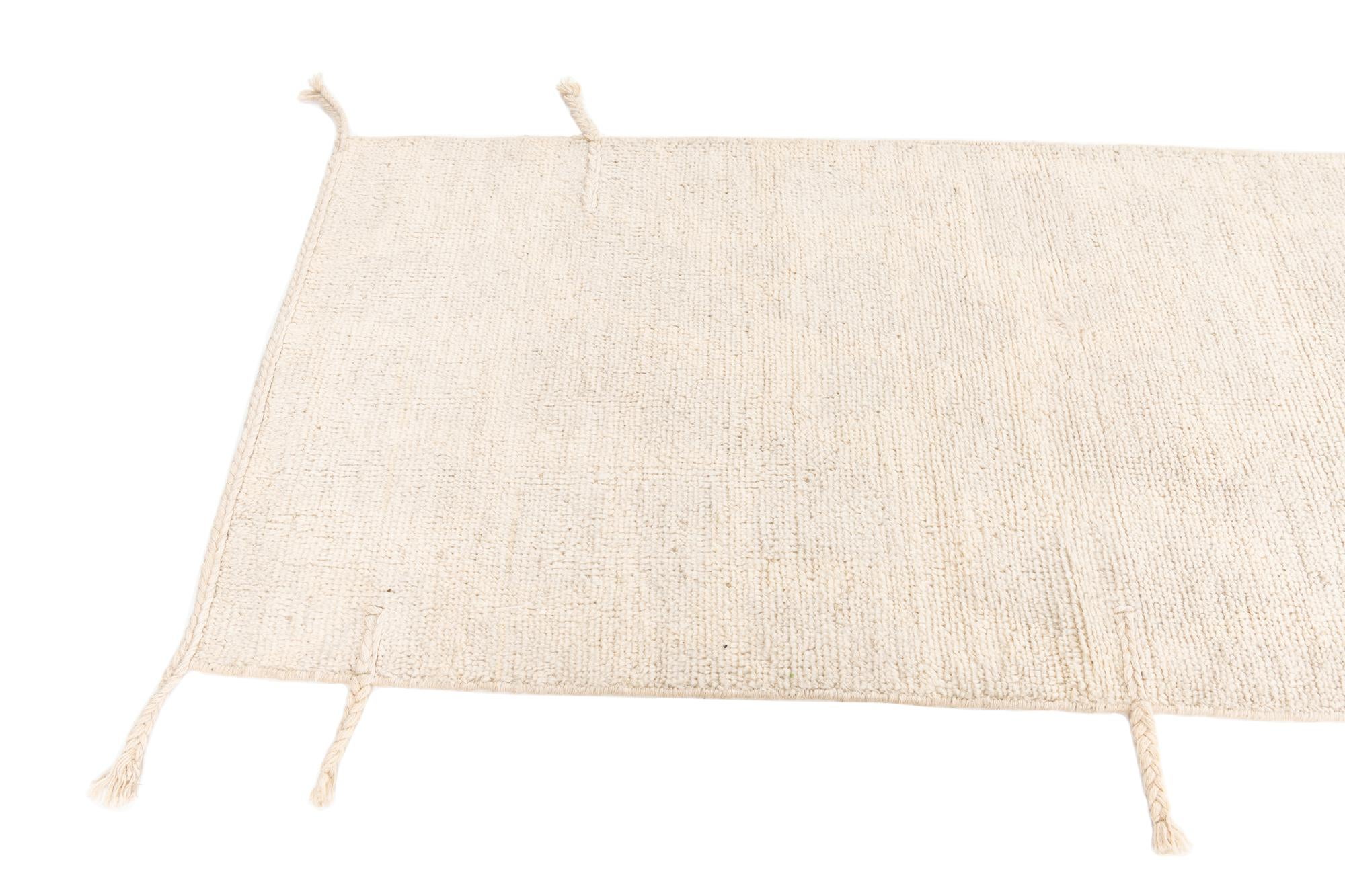 2' 8 x 6' 1 Hand Knotted Moroccan Wool Runner Rug