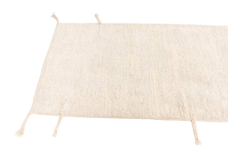 Detail image of 2' 8 x 6' 1 Hand Knotted Moroccan Wool Runner Rug