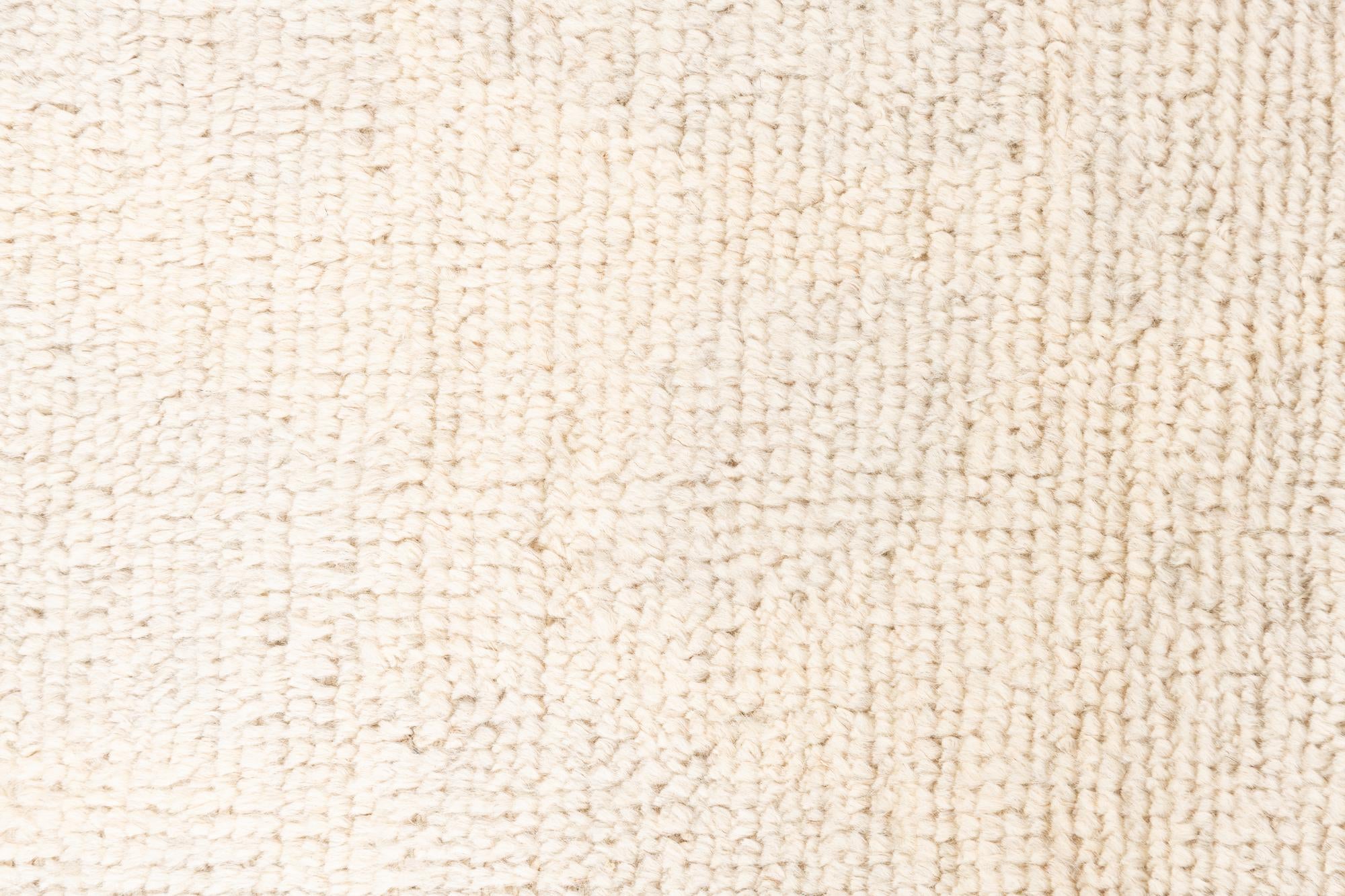 2' 8 x 6' 1 Hand Knotted Moroccan Wool Runner Rug