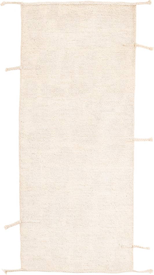 Detail image of 2' 8 x 6' 1 Hand Knotted Moroccan Wool Runner Rug