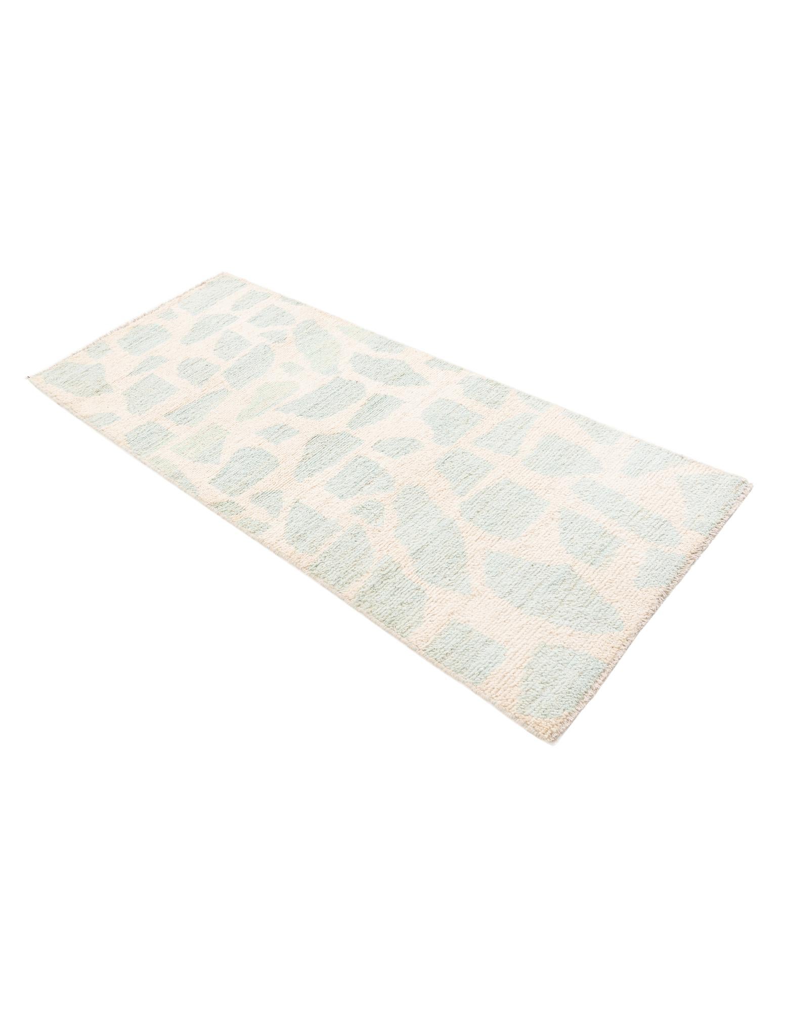 2' 6 x 6' Hand Knotted Moroccan Wool Runner Rug