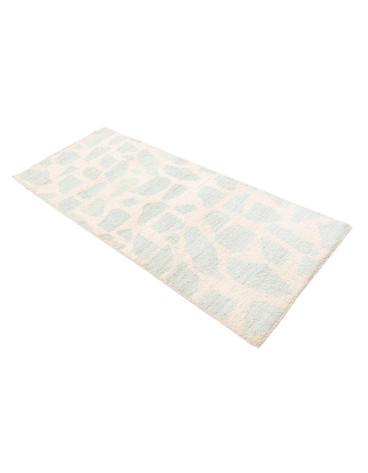 Detail image of 2' 6 x 6'  Hand Knotted Moroccan Wool Runner Rug