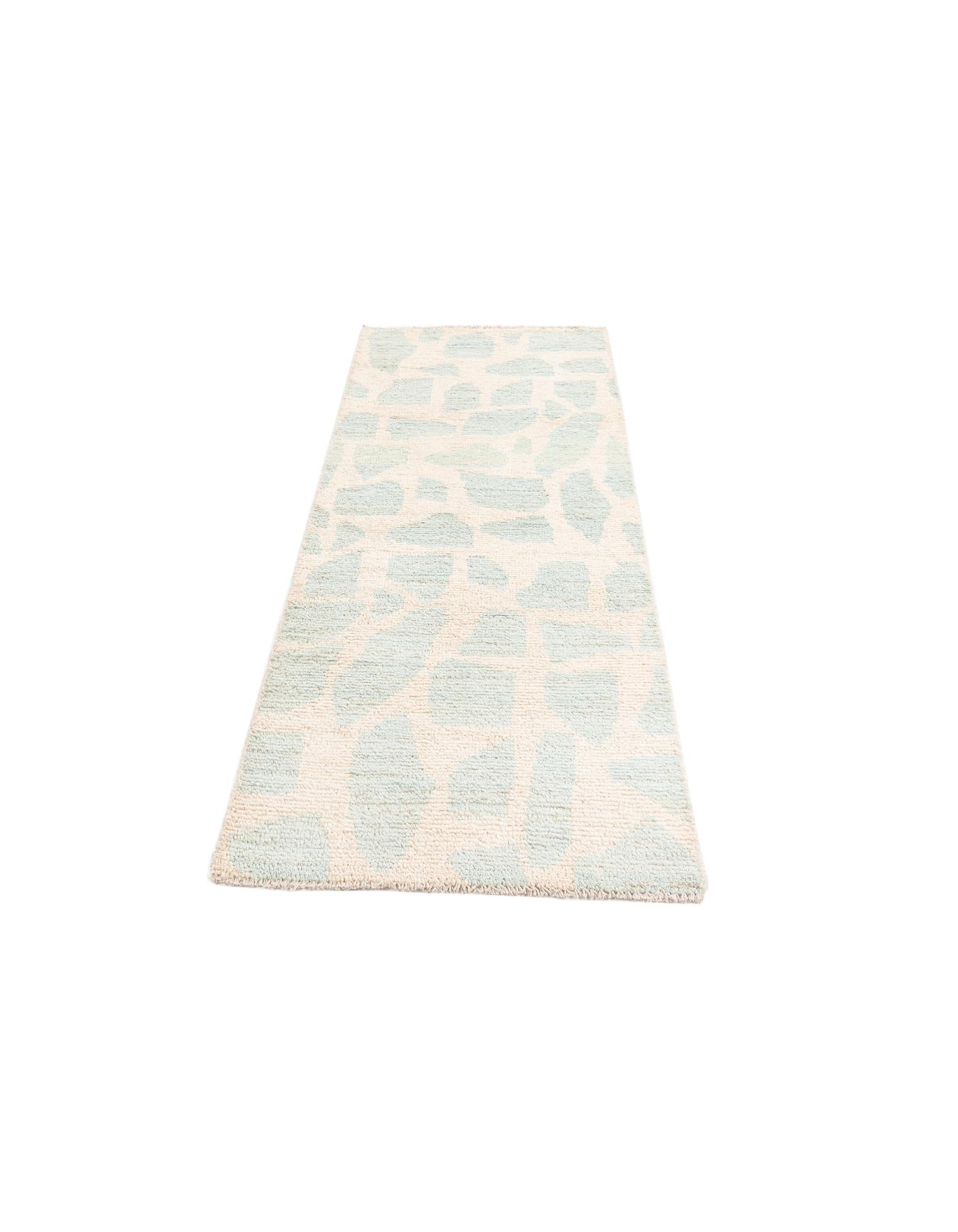 2' 6 x 6' Hand Knotted Moroccan Wool Runner Rug