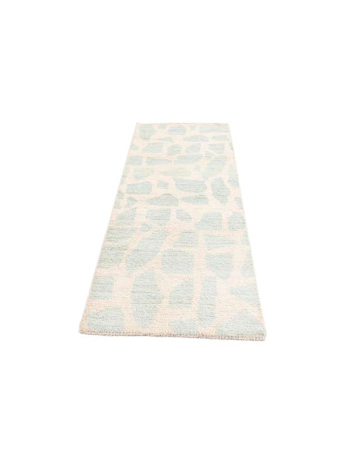 2' 6 x 6' Hand Knotted Moroccan Wool Runner Rug