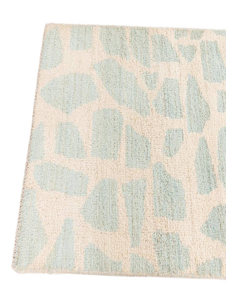 Detail image of 2' 6 x 6'  Hand Knotted Moroccan Wool Runner Rug