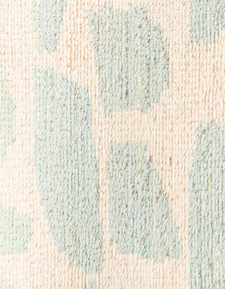 Detail image of 2' 6 x 6'  Hand Knotted Moroccan Wool Runner Rug