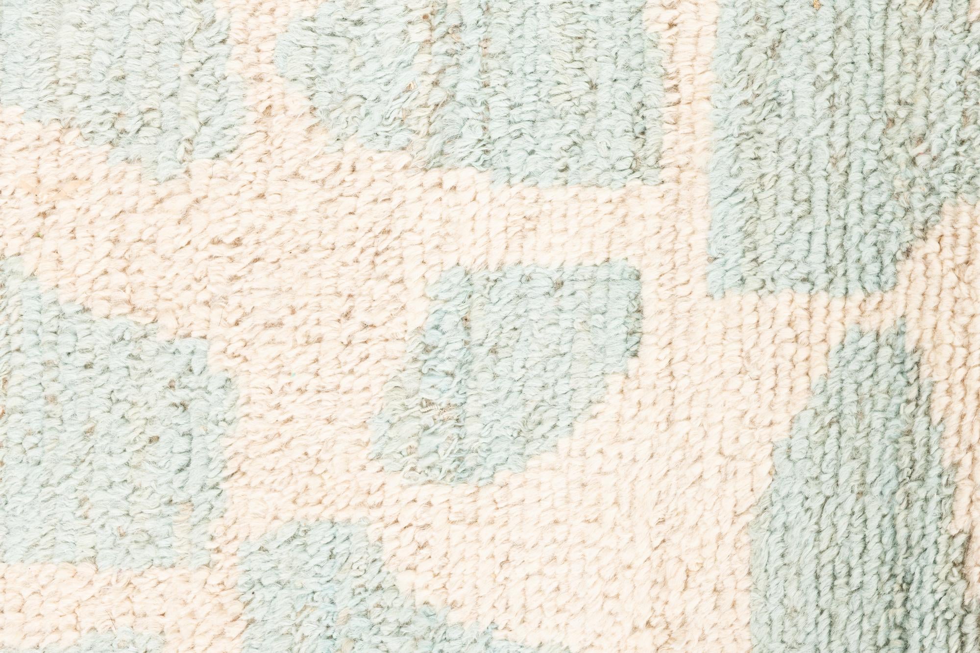 2' 6 x 6' Hand Knotted Moroccan Wool Runner Rug