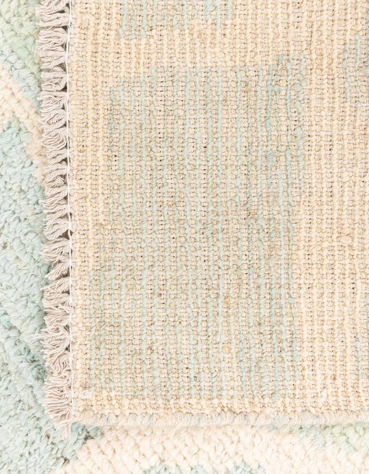 Detail image of 2' 6 x 6'  Hand Knotted Moroccan Wool Runner Rug